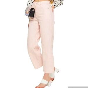 Topshop Moto Super High Rise Wide leg Ankle pants size 32 nwt